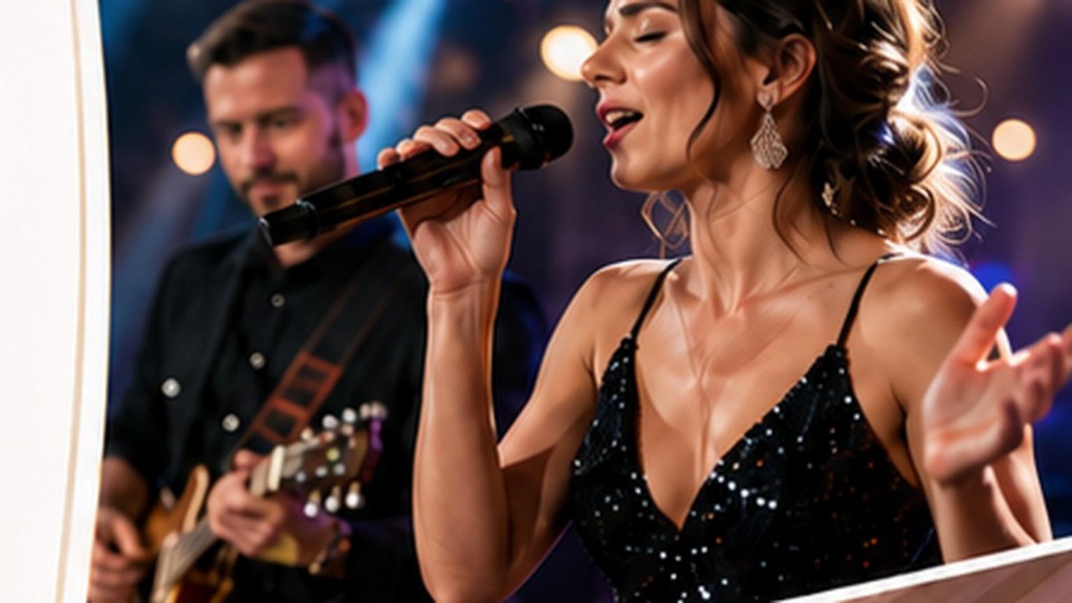 Live band performing