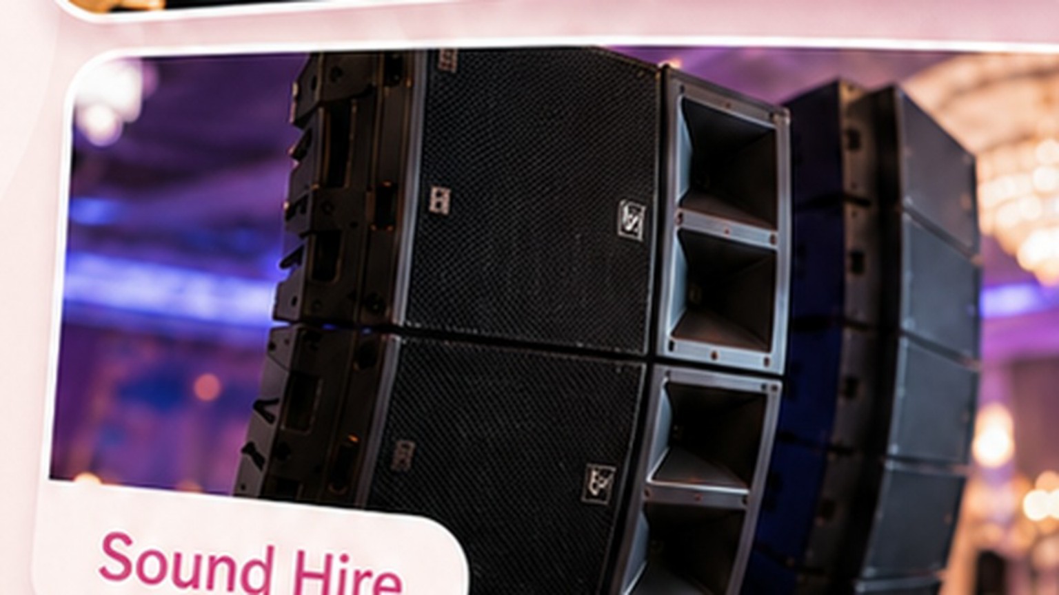 Professional sound equipment